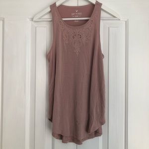 AE Soft & Sexy Embroidered Tank